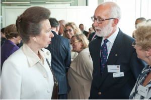 Patrick Mark, Branch Chairman in conversation with HRH