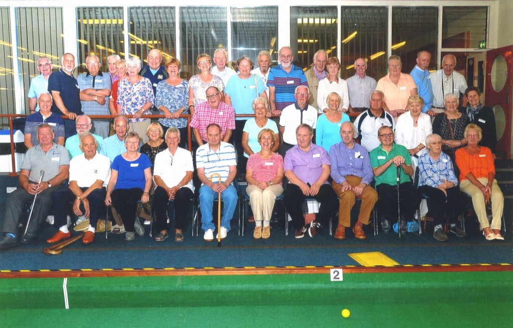 group of bowlers at the Fife Bowls Challenge