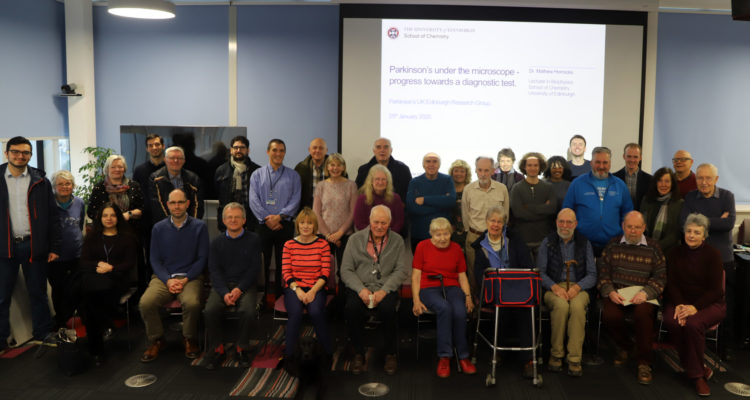 Photo of Mathew and ERIG members taken after his talk