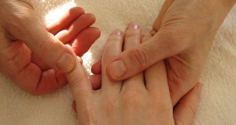 massaging hands
