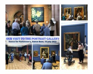 Collage of pictures of the visit to the Portrait Gallery